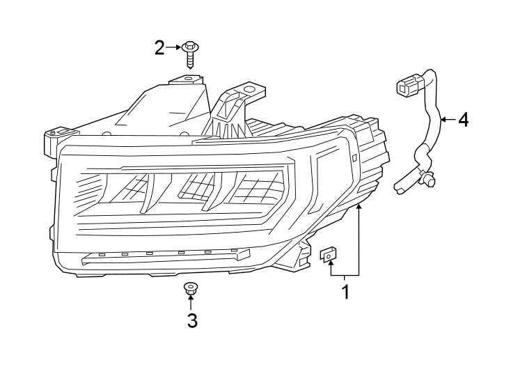 Diagram FRONT LAMPS. COMBINATION LAMPS. for your GMC Acadia  