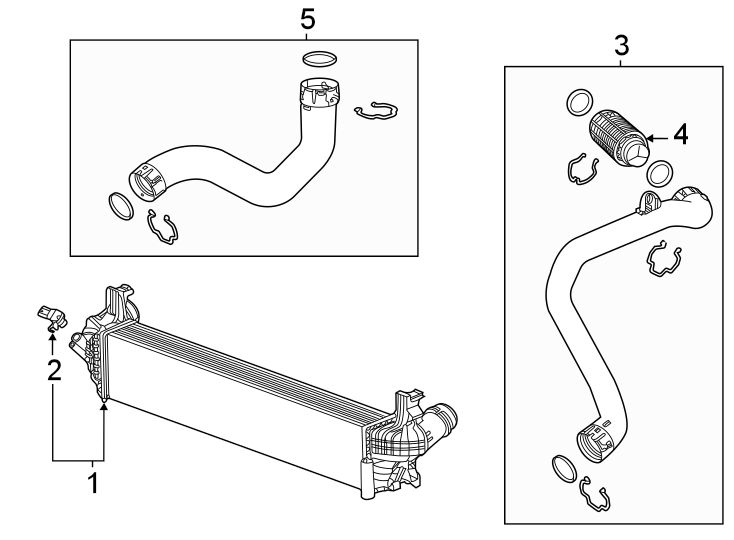 Diagram Intercooler. for your 1995 Chevrolet K2500  Base Standard Cab Pickup Fleetside 4.3L Chevrolet V6 A/T 