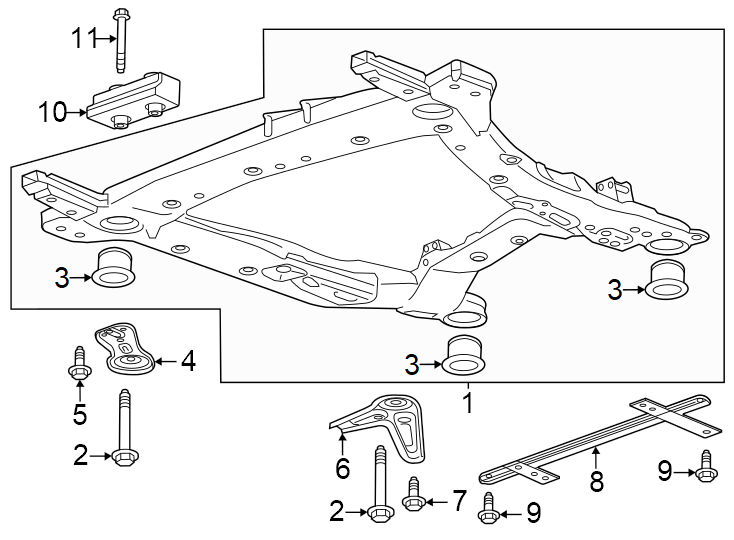 Diagram Front suspension. Suspension mounting. for your 2015 Chevrolet Suburban    