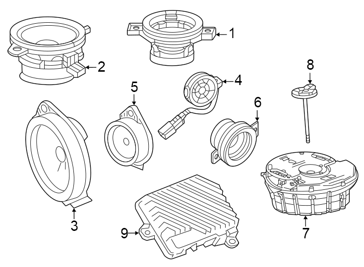 5Bose premium audio system. Center. Outer.https://images.simplepart.com/images/parts/motor/fullsize/GT24390.png