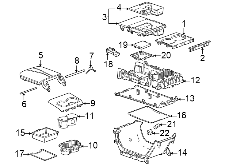 Diagram Center console. for your 1998 Buick Century   