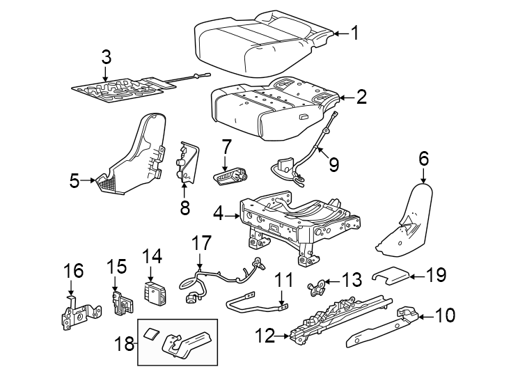 15After dark. AT4. Dark atmosphere. Denali. Elevation. Front. Gideon. Inner. Outer. Passenger side. Rear. Seat cushion components. W/HEAT. W/O heat. W/O one-touch fold. W/ONE-TOUCH fold.https://images.simplepart.com/images/parts/motor/fullsize/GT24460.png