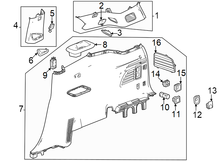 112ND row power fold. 3RD row power fold. After dark. Dark atmosphere. Gideon. Labeled: 13532905. Labeled: 13549534. W/O power fold seats. W/POWER fold seats.https://images.simplepart.com/images/parts/motor/fullsize/GT24660.png