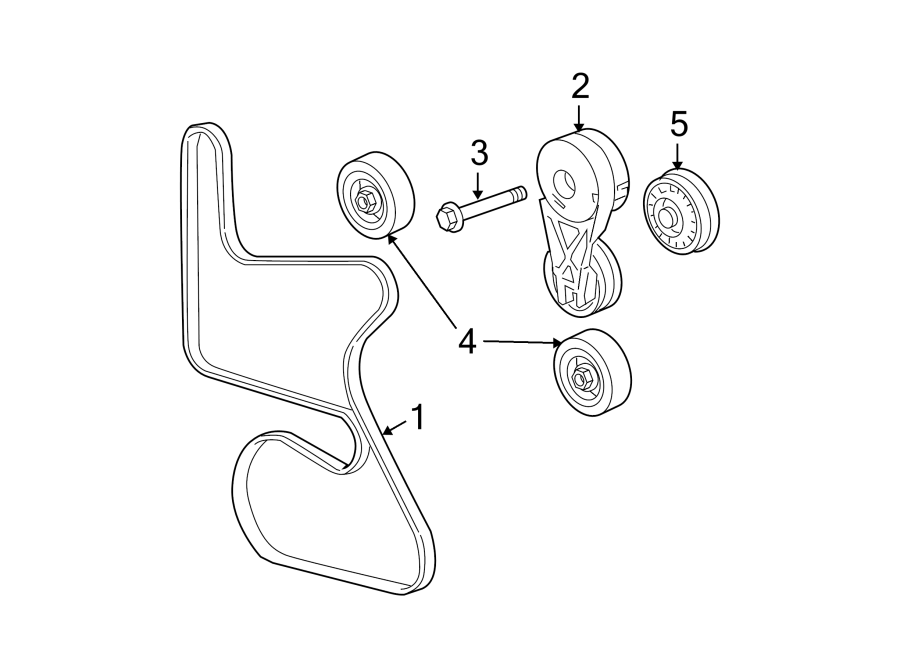 Diagram BELTS & PULLEYS. for your 2017 Chevrolet Camaro  SS Convertible 