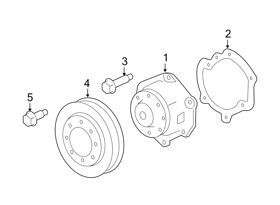 Diagram WATER PUMP. for your 2001 Chevrolet Blazer LT Sport Utility 4.3L Vortec V6 A/T 4WD 