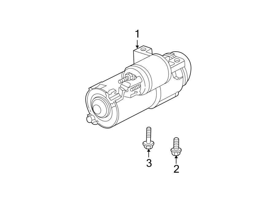 Diagram STARTER. for your 2023 Cadillac XT4   