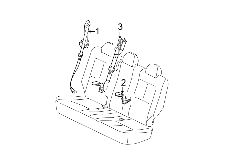 RESTRAINT SYSTEMS. REAR SEAT BELTS.