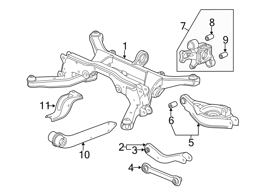 Diagram REAR SUSPENSION. SUSPENSION COMPONENTS. for your 2014 Chevrolet Camaro   