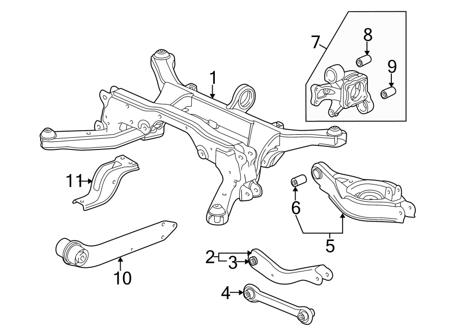 Diagram REAR SUSPENSION. SUSPENSION COMPONENTS. for your 2014 Chevrolet Camaro   