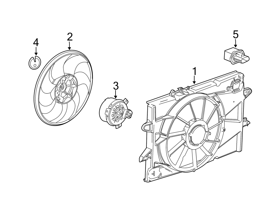 Diagram COOLING FAN. for your 2012 Chevrolet Equinox LTZ Sport Utility  