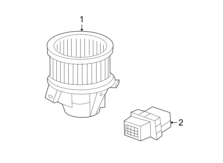 Diagram AIR CONDITIONER & HEATER. BLOWER MOTOR & FAN. for your 2013 Chevrolet Equinox   