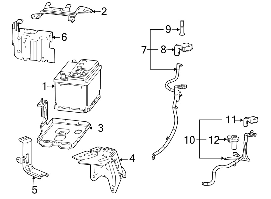 Diagram BATTERY. for your 2005 Chevrolet Corvette   