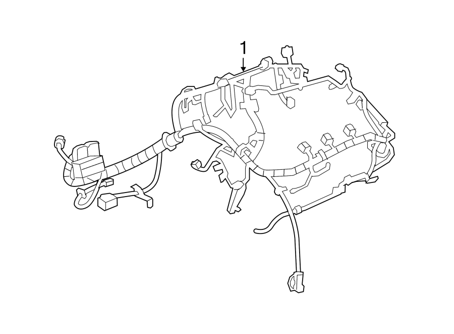 Diagram WIRING HARNESS. for your 2023 Cadillac XT5 Livery Hearse  