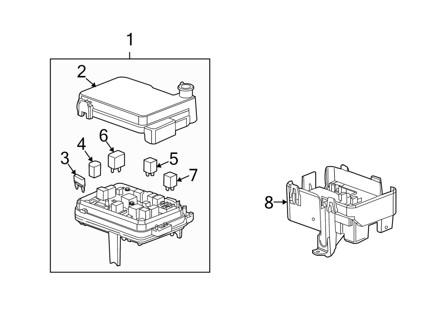 Diagram FUSE & RELAY. for your 2020 Chevrolet Spark   