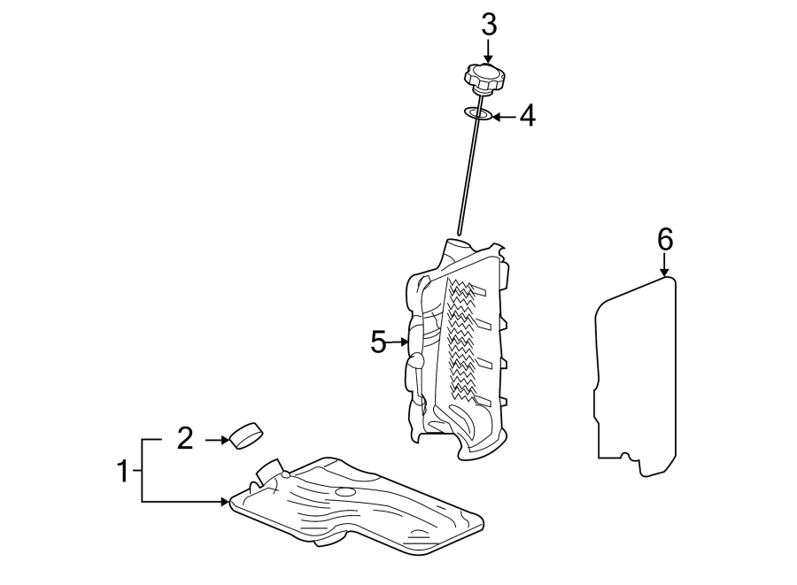 Diagram ENGINE / TRANSAXLE. TRANSAXLE PARTS. for your 2012 GMC Sierra 2500 HD 6.0L Vortec V8 FLEX A/T RWD SLE Extended Cab Pickup Fleetside 