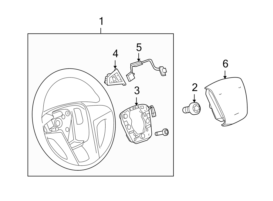 STEERING WHEEL & TRIM.