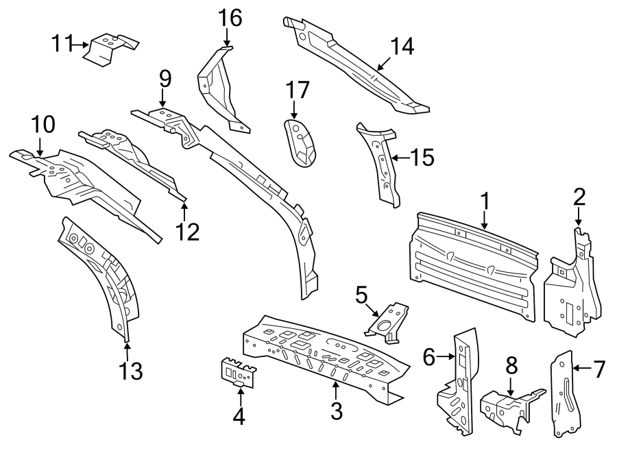 Diagram REAR BODY & FLOOR. for your 1999 Pontiac Montana    