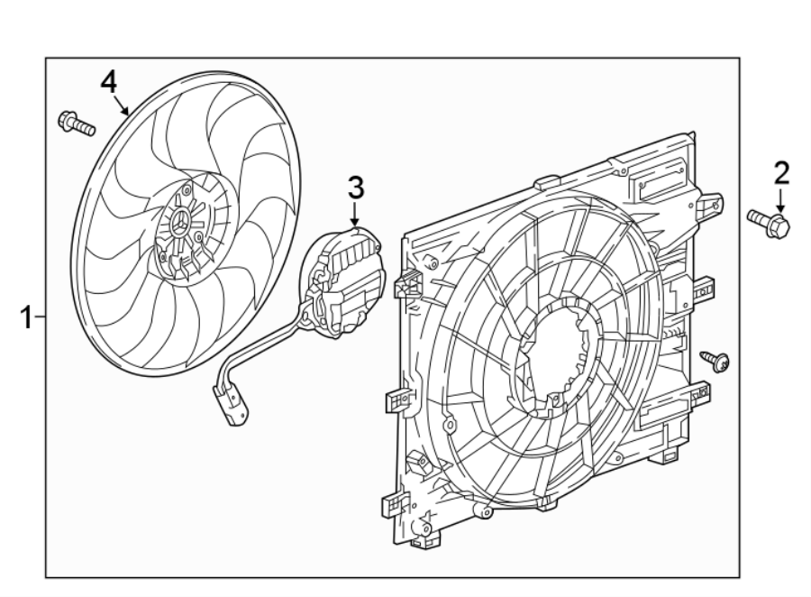 Diagram COOLING FAN. for your 2022 Buick Enclave    