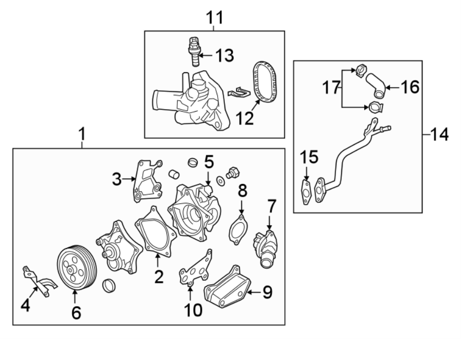 Diagram Water pump. for your 2020 Chevrolet Equinox   