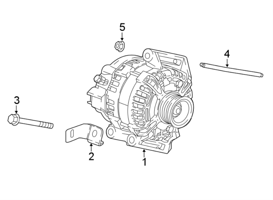 Diagram ALTERNATOR. for your 2022 Chevrolet Equinox 1.5L Ecotec A/T FWD LS Sport Utility 