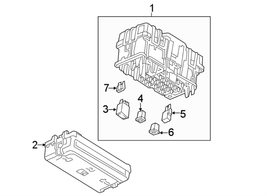 Diagram FUSE BOX. for your GMC