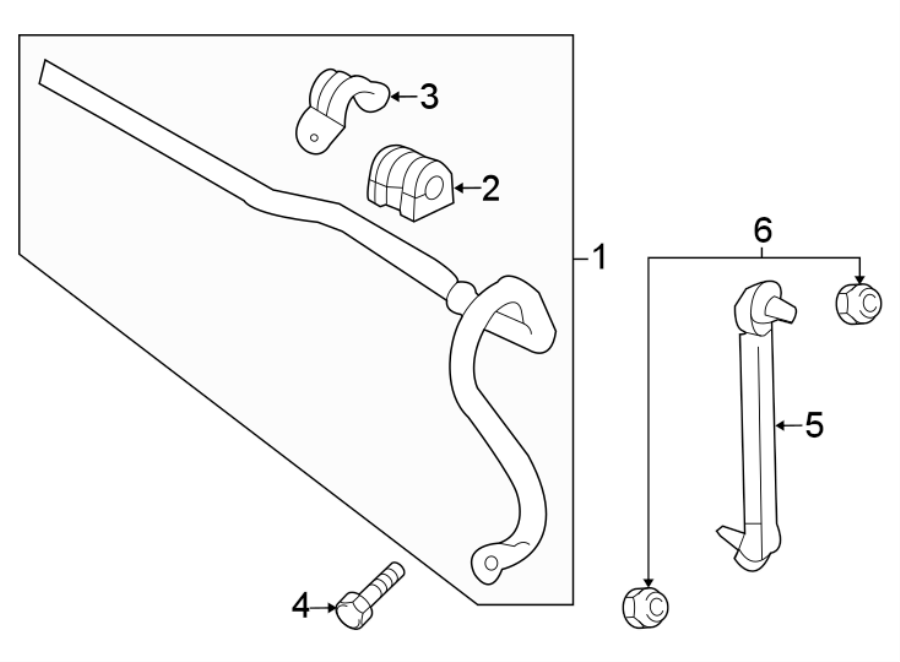 Diagram FRONT SUSPENSION. STABILIZER BAR & COMPONENTS. for your 2018 Chevrolet Equinox 1.6L DIESEL A/T FWD LT Sport Utility 