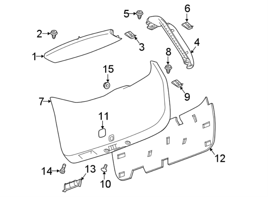 Diagram Interior trim. for your Saturn