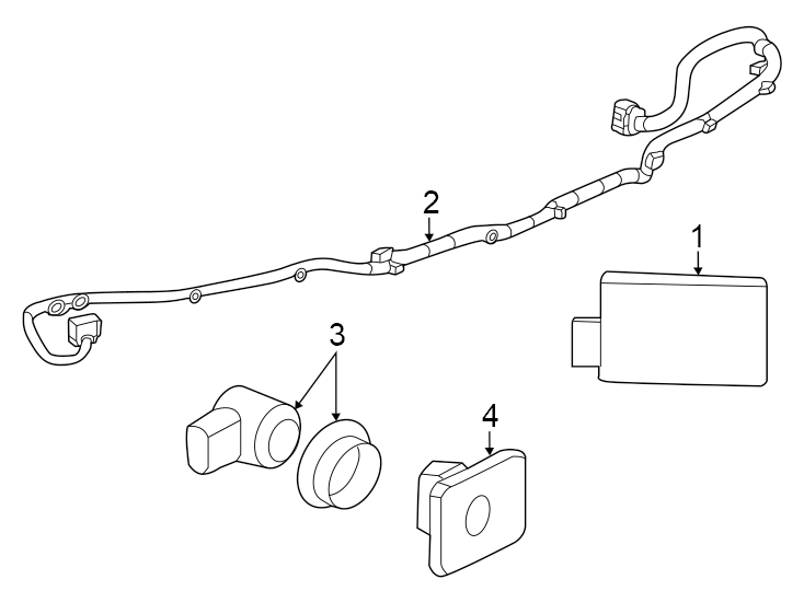 Diagram Rear bumper. Electrical components. for your 1995 Buick Century   