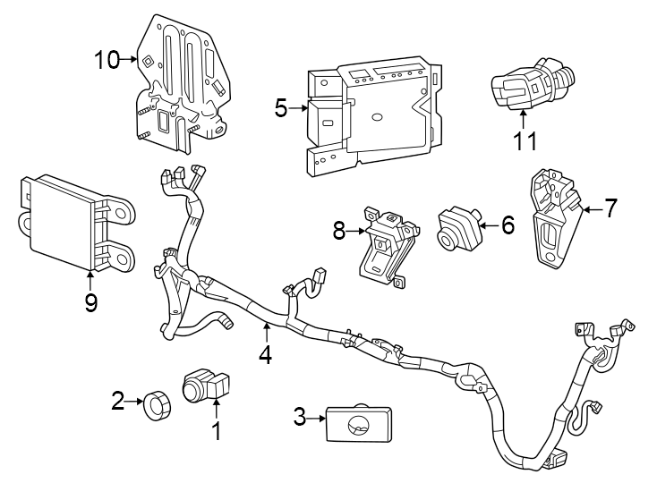 5Front bumper & grille. Electrical components.https://images.simplepart.com/images/parts/motor/fullsize/GV16030.png