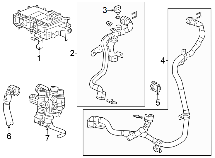 Diagram Hoses & lines. for your Oldsmobile