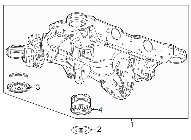 Diagram Rear suspension. Suspension mounting. for your 2019 Chevrolet Equinox 2.0L Ecotec A/T 4WD Premier Sport Utility 