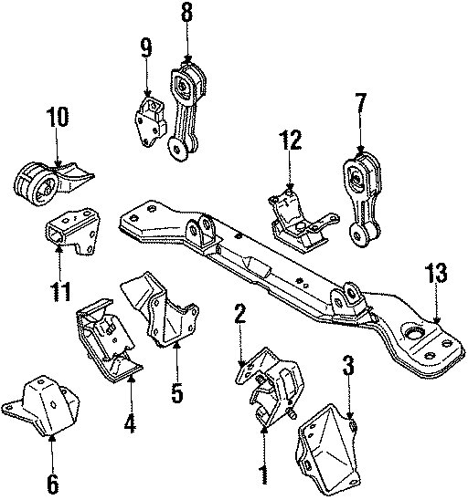 1ENGINE / TRANSAXLE. ENGINE MOUNTING.https://images.simplepart.com/images/parts/motor/fullsize/HC85058.png