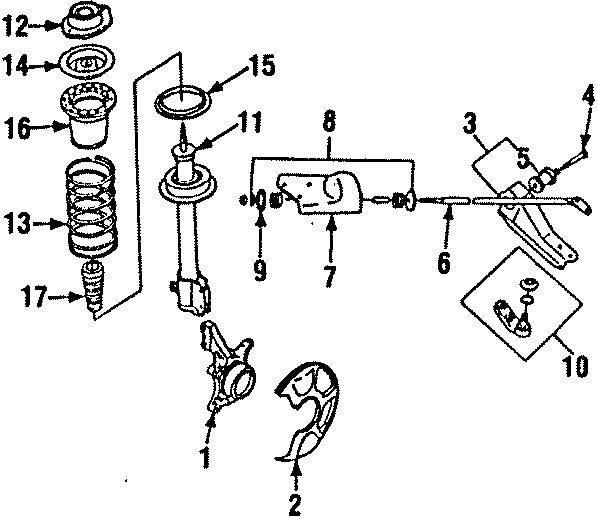 Diagram WHEELS & FRONT SUSPENSION. for your 2017 GMC Sierra 2500 HD 6.0L Vortec V8 A/T 4WD Base Crew Cab Pickup Fleetside 