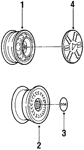 Full size assembly image of WHEELS. (1/1)