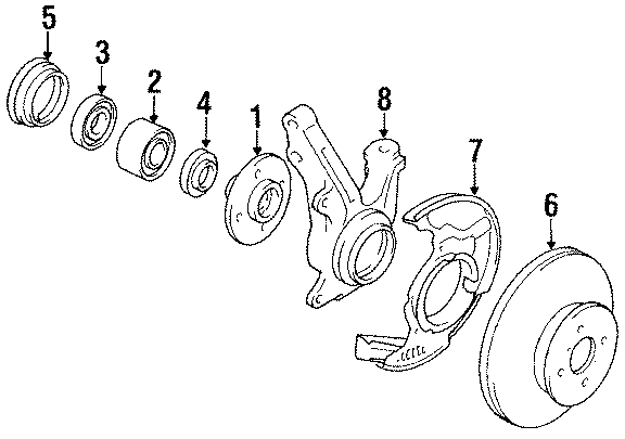 Diagram FRONT SUSPENSION. BRAKE COMPONENTS. for your 2012 GMC Sierra 2500 HD 6.6L Duramax V8 DIESEL A/T RWD SLT Crew Cab Pickup Fleetside 