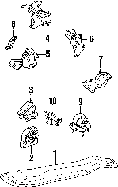 2ENGINE / TRANSAXLE. ENGINE & TRANS MOUNTING.https://images.simplepart.com/images/parts/motor/fullsize/HC93149.png