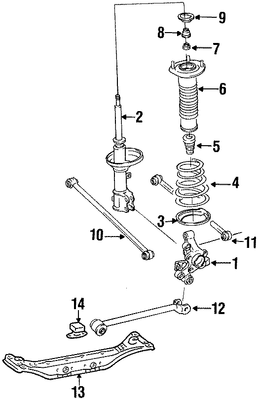 Diagram REAR SUSPENSION. SUSPENSION COMPONENTS. for your 2015 GMC Sierra 2500 HD 6.0L Vortec V8 A/T 4WD SLE Standard Cab Pickup 