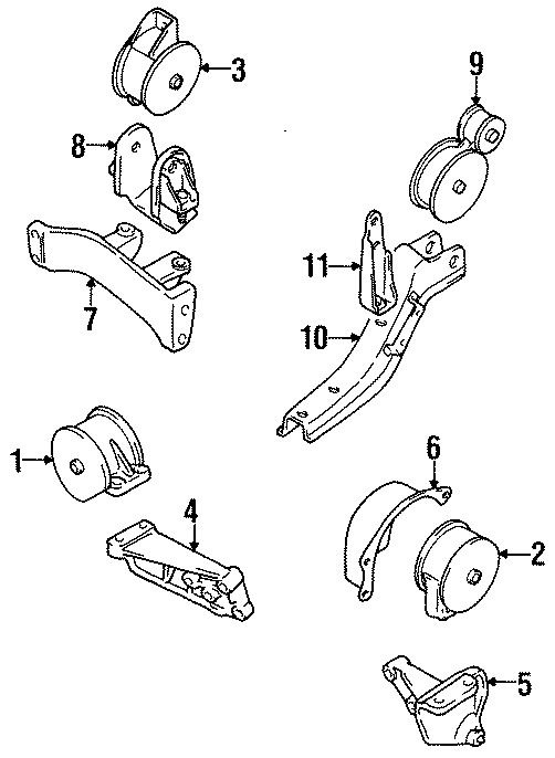 Diagram ENGINE / TRANSAXLE. ENGINE & TRANS MOUNTING. for your 2013 Chevrolet Avalanche Black Diamond LT Crew Cab Pickup Fleetside  