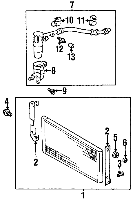 AIR CONDITIONER & HEATER. COMPRESSOR & LINES.