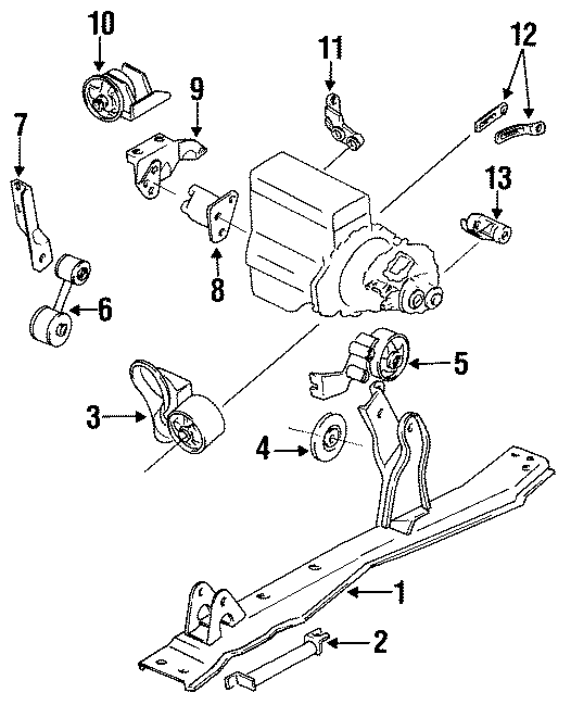 3ENGINE / TRANSAXLE. ENGINE & TRANS MOUNTING.https://images.simplepart.com/images/parts/motor/fullsize/HD90080.png