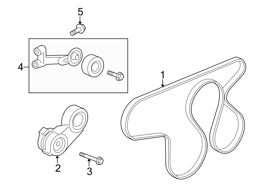 Diagram BELTS & PULLEYS. for your 2010 GMC Sierra 2500 HD SLT Extended Cab Pickup Fleetside  