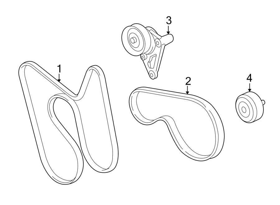 Diagram BELTS & PULLEYS. for your 1999 Chevrolet Silverado   