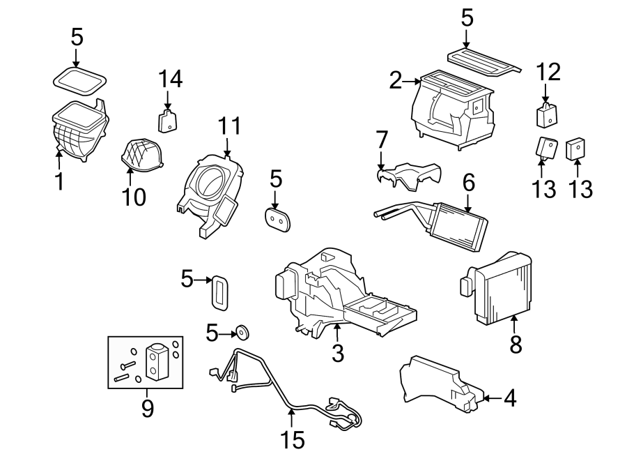 14AIR CONDITIONER & HEATER. EVAPORATOR & HEATER COMPONENTS.https://images.simplepart.com/images/parts/motor/fullsize/HH09090.png