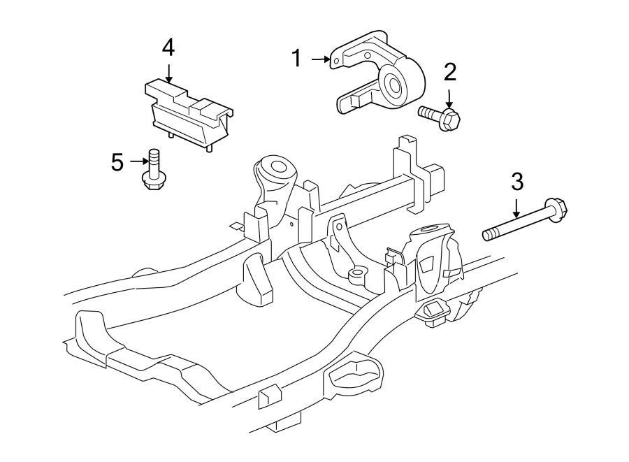 Diagram ENGINE & TRANS MOUNTING. for your 2006 Chevrolet Trailblazer EXT   