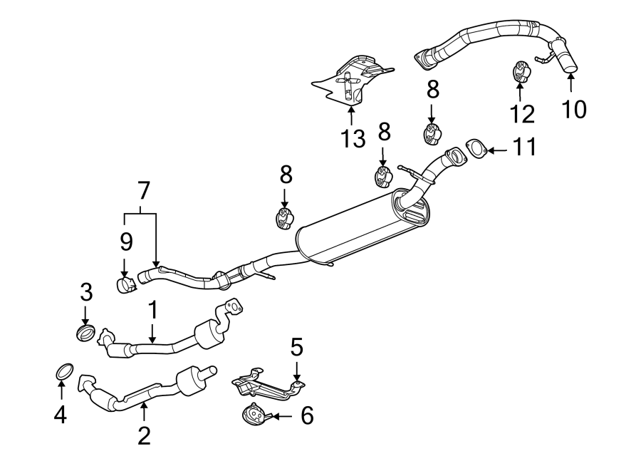 11EXHAUST SYSTEM. EXHAUST COMPONENTS.https://images.simplepart.com/images/parts/motor/fullsize/HH09260.png