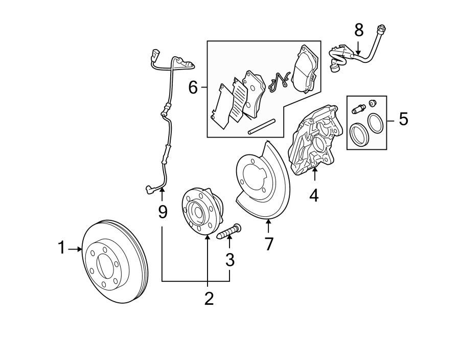 Diagram FRONT SUSPENSION. BRAKE COMPONENTS. for your Chevrolet Camaro  