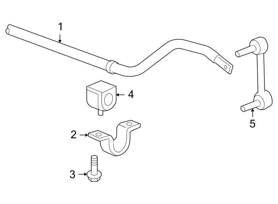 FRONT SUSPENSION. STABILIZER BAR & COMPONENTS. Diagram