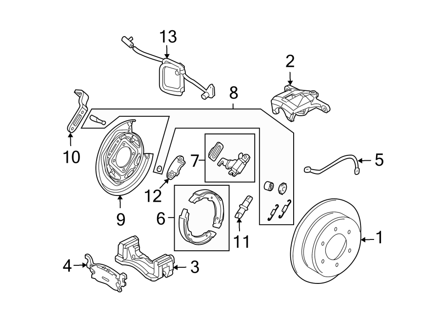 5REAR SUSPENSION. BRAKE COMPONENTS.https://images.simplepart.com/images/parts/motor/fullsize/HH09510.png