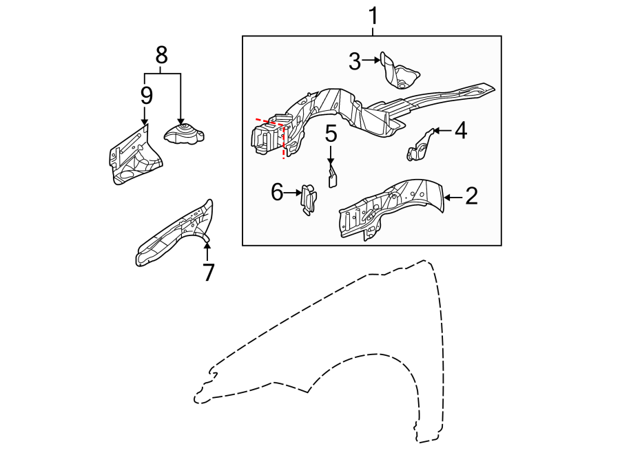 8FENDER. STRUCTURAL COMPONENTS & RAILS.https://images.simplepart.com/images/parts/motor/fullsize/IA03095.png