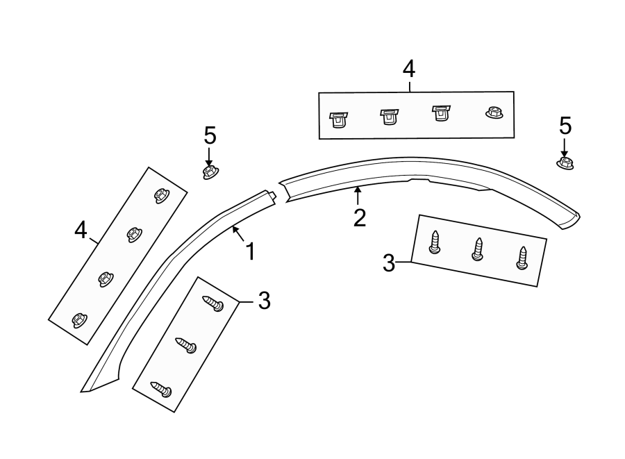 Diagram ROOF. EXTERIOR TRIM. for your 2007 Chevrolet Tahoe    